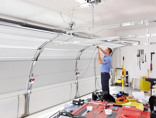 Garage door cable repair service by East Haven Garage Door Repair in East Haven