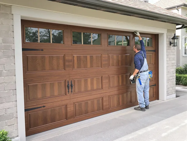 Custom garage door showcase by East Haven Garage Door Repair in East Haven
