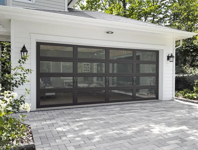 East Haven Garage Door Repair design specialist presenting custom garage door options to East Haven homeowner