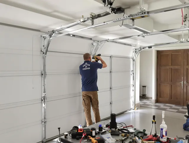 East Haven Garage Door Repair certified technician performing precision garage door repair in East Haven