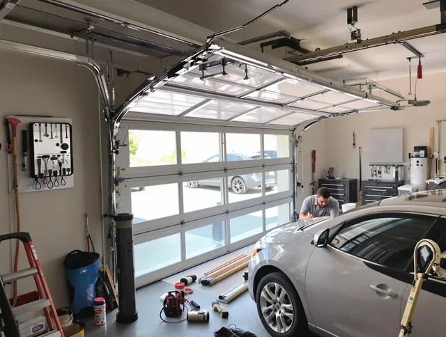 Garage door noise reduction service by East Haven Garage Door Repair in East Haven