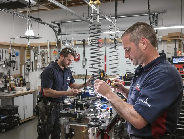 Garage door spring repair service by East Haven Garage Door Repair in East Haven